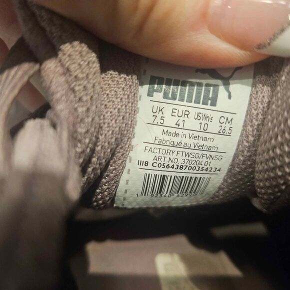 Puma Women's Sneakers Plum Suede Size 10 Tennis Shoes - Picture 6 of 9